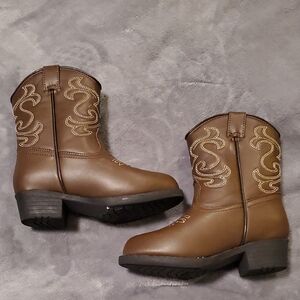 Canyon Trials Brown Kids Cowboy Boots